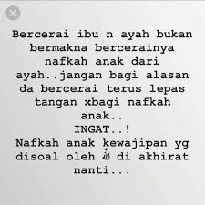 Hak jagaan anak setelah bercerai. Mingguan Wanita Sila Hadam Jangan Abaikan Nafkah Anak Facebook