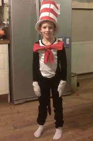 World Book Day Outfit Cat In The Hat World Book Day Outfits Halloween Cat Costume Book Day