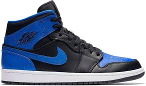 Jordan 1 Mid Se White Black Royal Gs Release Date Jordan 1 Mid Royal Paint Splatter With Images Air Jordans Jordans Jordan 1 Mid