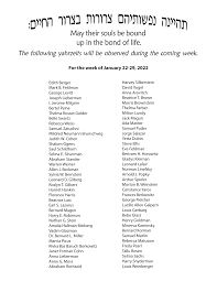 May their souls be bound up in the bond of life.