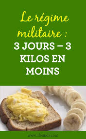 Le Regime Militaire 3 Jours 3 Kilos En Moins Esprit Sante Regime Militaire 3 Jours Regime Militaire Regime