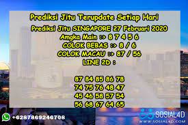 Prediksi Jitu Singapore 27 Februari 2020 Sosial4d Singapore