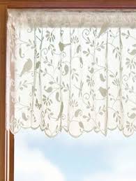 Ships free orders over $39. Lace Garden Motif Rod Pocket Tailored Window Valance