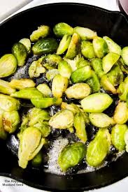 Roasting brussels sprouts makes them tender with a bit of crispness around the edges. Pan Roasted Brussel Sprouts The Happy Mustard Seed
