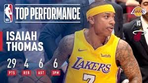 But, it also is possible that the lakers have just added a star player to their roster, one who just might be. Isaiah Thomas Leads The Lakers With A Season High 29 Pts March 1 2018 Youtube