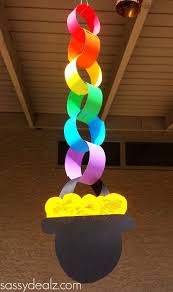 Rainbow Chain Craft For St Patrick S Day Crafty Morning St Patrick S Day Crafts St Patricks Day Crafts For Kids St Patrick S Day Crafts