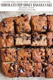 Gluten Free Vegan Banana Honey Cake In 2020 Banana Chocolate Chip Chocolate Chip Banana Bread Ripe Banana Recipe
