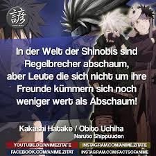 Ein pflichtjahr für jede frau und jeden mann. Kakashihatake Obitouchiha Naruto Animezitate Naruto Zitate Anime Zitate Zitate