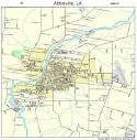 Large Street & Road Map of Abbeville, Louisiana LA - Printed ...