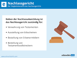 Zudem ist die testamentseröffnung voraussetzung dafür, dass der erbe einen erbschein erhält. Das Nachlassgericht Zustandigkeit Aufgaben Gebuhren Infos