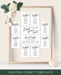 Seating Chart Wedding Template Wedding Seating Chart Cards Wedding Seating Plan Seating Chart Template For Picture Frame Collage Unique Seating Chart Wedding Reception Seating Chart Seating Plan Wedding