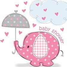 Baby Shower Girl Pink Elephant Basic Party Pack 8 Guests Baby Shower Cocktail Napkins Pink Elephants Baby Shower Baby Shower Napkins