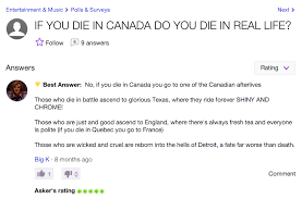 There's some great advice in here. 29 Strangely Hilarious Yahoo Answer Questions That Ll Make You Giggle