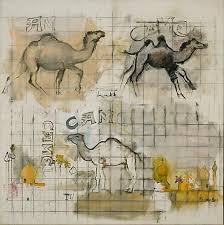 This digital painting is one of a kind and once sold will no longer be available to purchase. Larry Rivers Three Camels 1962 Oil And Charcoal On Canvas 36 X 36 Inches American Art Art Camels Art