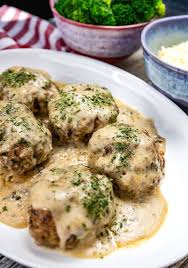 Mix all together, except soup and water or milk, and shape into a narrow loaf. Oven Baked Poor Man S Hamburger Steaks Recipe