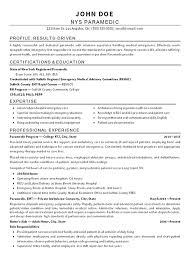 emt paramedic firefighter resume job resume examples job