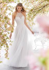 Mori Lee 6898 Leilani Halter Neck Bridal Dress Wedding Dresses Lace Wedding Dress Styles Wedding Dress Halter Neck