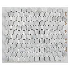 All these products are available in a huge range of designs and colours including white, black. Uberhaus Hexagon Marble Look Mosaic Floor Tile White Ceramic 10 In W X 12 In L 5 Per Box He 2306 P Rona