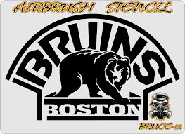 National emblem nhl boston bruins bear logo patch : Boston Bruins Bear Stencil Page 1 Line 17qq Com
