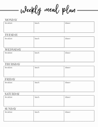 Weekly Meal Planning Template Awesome Free Printable Weekly Meal Plan Template Paper Trail Design Free Meal Planner Monthly Meal Planner Meal Planning Template