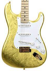 From 1954 to early 1957, these parts were made from white urea formaldehyde, commonly (and incorrectly) known as bakelite (bakelite is actually a trade name for phenol formaldehyde, and is most commonly black or molted brown; Fender Custom Shop Eric Clapton Gold Leaf Stratocaster Masterbuilt By Todd Krause Cz537752 The Music Gallery