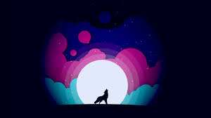 Wolf 4k Wallpaper Howling Gradients Moon Silhouette Colorful Black Background Minimal 999 Ultra hd 4k wolf minimalist wallpapers for desktop, pc, laptop, iphone, android phone, smartphone, imac, macbook, tablet, mobile device. 4k wallpapers