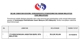 491 kekosongan terkini suruhanjaya perkhidmatan awam malaysia seluruh negara. 173 Kekosongan Jawatan Baru Suruhanjaya Perkhidmatan Awam Malaysia Spa Malaysia
