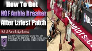 Once you get the ankle break gold or hof badge almost any step back animation in the game will break ankles. Nba 2k17 Hall Of Fame Ankle Breaker Badge By Tncquady