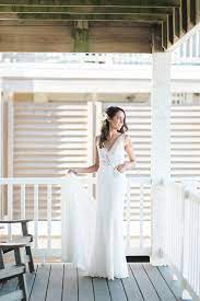 Cheap wedding dresses online sale. Real Wedding Shannon Lee Intimate North Carolina Beach Wedding A Be Bridal Shop North Carolina Wedding Beach Fitted Lace Wedding Dress Myrtle Beach Wedding