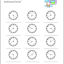You can use these formulas for talking about la una. These Math Worksheets Help Students Tell Time To 10 Five And One Minute