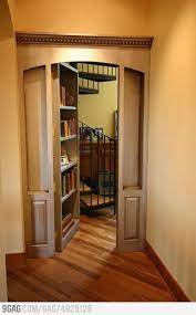 secret door 自宅で 隠し扉 本棚ドア