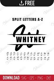Download Split Monogram Letters Svg Free Download Bundlesvg