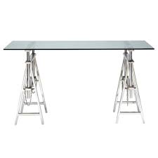 Schreibtisch glas metall, finden sie, was sie zu den 153 anzeigen schreibtisch glas metall zum tisch klapptisch gartentisch, metall: Schreibtisch Aus Glas Und Verchromtem Metall B 150 Cm Helsinki Helsinki Maisons Du Monde