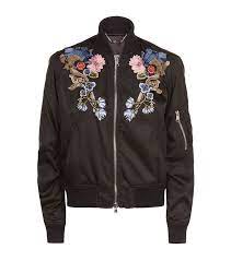 Alexander Mcqueen Floral Embroidered Bomber Jacket Alexandermcqueen Cloth Embroidered Bomber Jacket Bomber Jacket Jackets