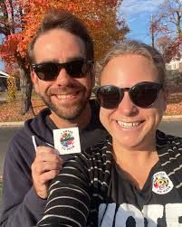 Special Asst. to the Secretary-Treasurer Colin Durkee and wife Lauren; and  Communications Director Michelle Ellis representing BCTGM Headquarters and  the state of Maryland ✔️🗳️🇺🇸 #iamtheunionvote #bctgmpower