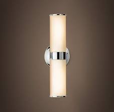 Styleburbia We Re Getting There Restoration Hardware Lighting Bathroom Sconces Mirror Restoration