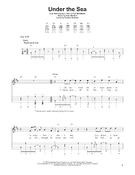 Wright, who was the singing voice of sebastian. Under The Sea From The Little Mermaid Sheet Music Howard Ashman Banjo Tab