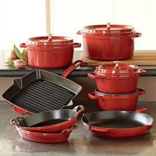 Staub Enameled Cast Iron 12 Piece Cookware Set Cookware Set Induction Cookware Kitchen Cookware