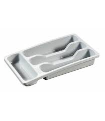 Vintage wooden kitchen cutlery tray with 4 compartments & dovetail joints. Buy Cutlery Tray Small 4 Compartments Gray Online Yourkitchen Eu