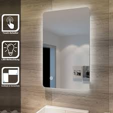 Idimex regal standregal bücherregal büroregal massivholzregal kiefermassivregal. Elegant Badspiegel Mit Beleuchtung Lichtspiegel Led Spiegel 80 X 50 Cm Kaltweiss Ip44 Badezimmer Wandspiegel Mit Touch Schalter Beschlagfrei Badezimmerspiegel Gtbm0885