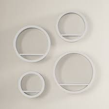 Maybe you would like to learn more about one of these? Found It At Allmodern Evander 4 Piece Circle Wall Floating Shelf Circle Wall Shelf White Wall Shelves Wall Mounted Corner Shelves