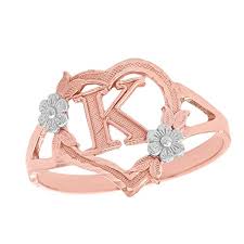 (googl) using our online tools. Buy Calirosejewelry 10k Gold Initial Alphabet Personalized Heart Ring Letter K Online In Vietnam B07ffc8xb5