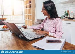 Pin By Dreamstime Stock Photos On Work From Home Wfh Student Learning Online Learning Business Women