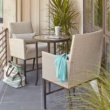 Hampton Bay Aria 3 Piece Balcony Patio Bistro Set Fcs80223ast Iron Patio Furniture Furniture Sets Balcony Furniture