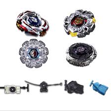 Beyblade 4 Pack: Variares D:D BB-114, Meteo L-Drago LW105LF BB-88, Diablo  Nemesis X:D BB-122, Divine Fox 90W2D Beyblades Spin Top Toys +1 Free  Launcher