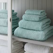 Towel Image By A Held On Cottage Duck Egg Blue And Mints Turquoise Towels Crate And Barrel