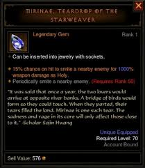 Mirinae Teardrop Of The Starweaver Diablo Wiki