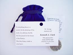 Famous quotes (by notable people). Forget Me Not Seed Packets Personalized Flower Seed Pouches