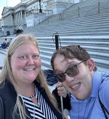 Advocacy Day!! Amy and Colton take DC! Amy was invited to be a storyteller  at American Association of People with Disabilities (AAPD) Disability  Advocacy Day in Washington D.C.! Amy and Colton advocated