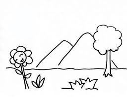 Mountain Scenery Coloring Pages Printable Free Coloring Sheets